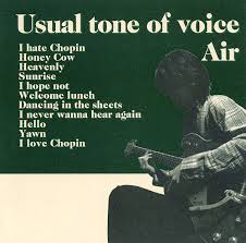 AIR / Usual tone of voice